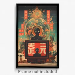 Vietnamese Movie Poster - Aged Television (Vietnam Retro Film Art Print)