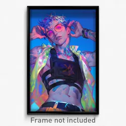 Art Poster - Boy Feeling Hospitable Wearing Worn Cropped Vest (Art Print)