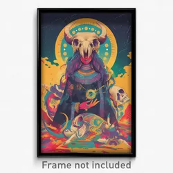 Brazilian Movie Poster - Cultured Hold (Brazil Psychedelic Art Retro Film Print)