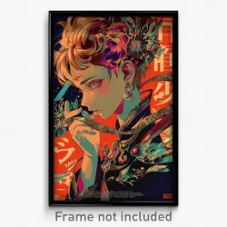 Greek Movie Poster - Boy Feeling Apathy, Feminine Two Tone Ribbon (Art Print)