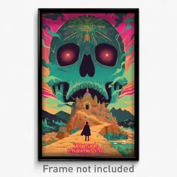Spanish Movie Poster - Tan Catacombs (Spain Psychedelic Art Retro Film Print)
