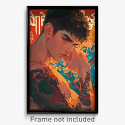 Thai Movie Poster - Boy Feeling Troubled, Glamorous Black Leotard (Art Print)