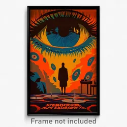 Russian Movie Poster - Flashy Square (Russia Psychedelic Art Retro Film Print)