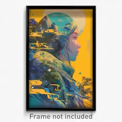 Vietnamese Movie Poster - Digital Wire Frame Creek (Vietnam Film Art Print)