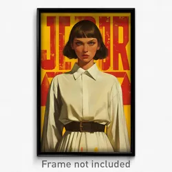 Icelandic Movie Poster - Girl Feeling Politeness, Grandiose Tented Shirt (Print)