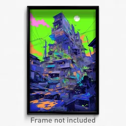 Art Poster - Nice Slum (Psychedelic Trippy Weird 11x17 Print)