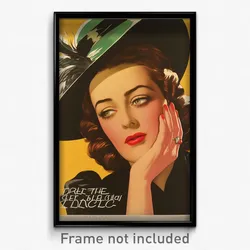 Greek Movie Poster - Woman Feeling Hate, Outrageous Hat Feather (Art Print)