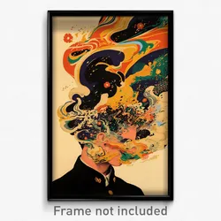 Spanish Movie Poster - Cloudy Closet (Spain Psychedelic Art Retro Film Print)