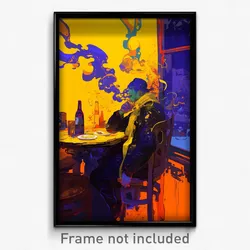 Art Poster - Yellow Tavern (Psychedelic Trippy Weird 11x17 Print)
