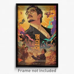 Korean Movie Poster - Man Feeling Elation, Artistic Long Sleeves (Art Print)