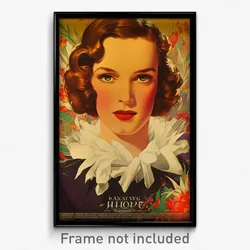 French Movie Poster - Girl Feeling Annoyance, Rich Frilled Shirt (Art Print)