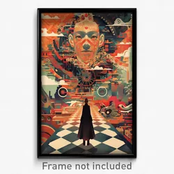 Russian Movie Poster - Steel Brickyard (Russia Psychedelic Art Retro Film Print)