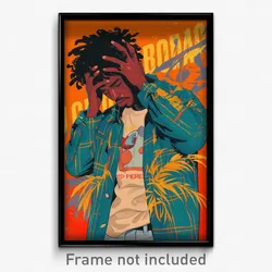 Brazilian Movie Poster - Man Feeling Frustrated, Shady Edgy Clothes (Art Print)