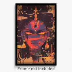 Bollywood Movie Poster - Wooden Ego Death (India Retro Hindi Film Art Print)