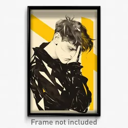 German Movie Poster - Boy Feeling Miserable, Jagged Baggy Clothes (Art Print)