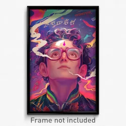 Bollywood Movie Poster - Boy Feeling Grumpiness, Glass Wetsuit (India Art Print)