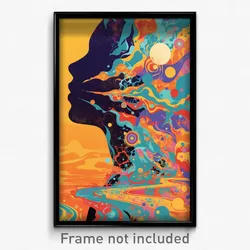 Mexican Movie Poster - Calm Glass (Mexico Psychedelic Art Retro Film Print)