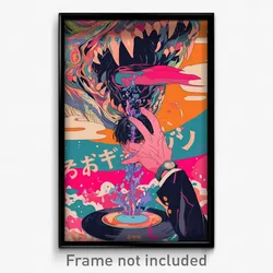 Icelandic Movie Poster - Fruity Vinyl Record (Iceland Retro Film Art Print)