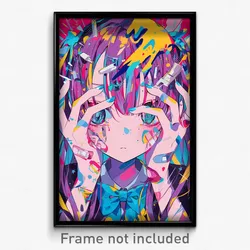 Anime Art Poster - Girl Feeling Disheartened Wearing Heavenly Bowtie (Print)