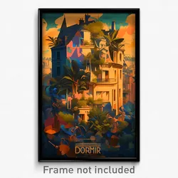 French Movie Poster - Cultured Dormer (France Psychedelic Art Retro Film Print)