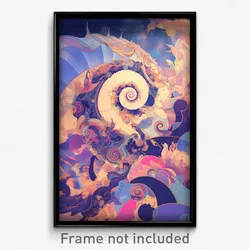 Art Poster - Creative Gutter (Psychedelic Trippy Weird 11x17 Cartoon Print)