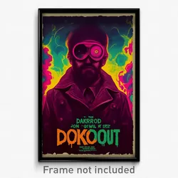 Brazilian Movie Poster - Dark Lookout (Brazil Psychedelic Art Retro Film Print)