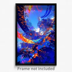 Art Poster - Mysterious Downs (Psychedelic Trippy Weird 11x17 Print)