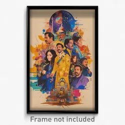 Bollywood Movie Poster - Rusty Paris (India Retro Hindi Film Art Print)