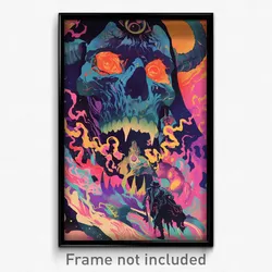 Spanish Movie Poster - Purple Crypt (Spain Psychedelic Art Retro Film Print)