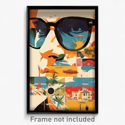 French Movie Poster - Gigantic Vienna (France Psychedelic Art Retro Film Print)