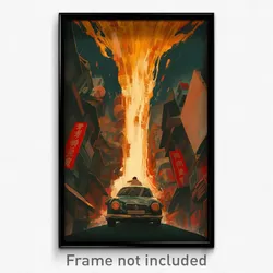 Vietnamese Movie Poster - Accomplished Earthquake (Vietnam Retro Film Art Print)