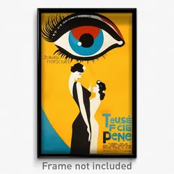 French Movie Poster - Man Feeling Curiosity, Fancy Bodystocking (Art Print)