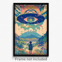 Movie Art Poster - Whimsical Pit (Psychedelic Trippy Retro Cartoon Film Print)