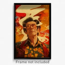 Vietnamese Movie Poster - Man Feeling Grumpiness, Silly Red Vest (Art Print)