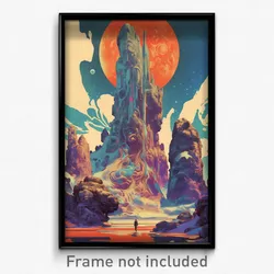 Movie Art Poster - Captivating Ravine (Psychedelic Retro Weird Film Print)