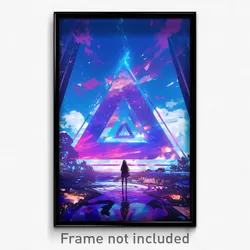 Art Poster - Sparkling Vault (Psychedelic Trippy Weird 11x17 Cartoon Print)