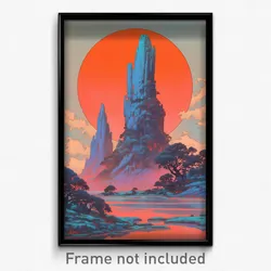 Movie Art Poster - Neat Stocks (Psychedelic Trippy Retro Cartoon Film Print)
