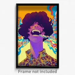 Spanish Movie Poster - Zany Mouth (Spain Psychedelic Art Retro Film Print)