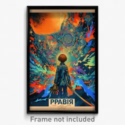Russian Movie Poster - Boy Feeling Vicious, Ancient Brown Gloves (Art Print)