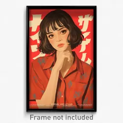 Thai Movie Poster - Girl Feeling Rattled, Cherry Shirt Lift (Thailand Art Print)