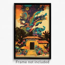 Mexican Movie Poster - Unsightly Outbuilding (Mexico Retro Film Art Print)