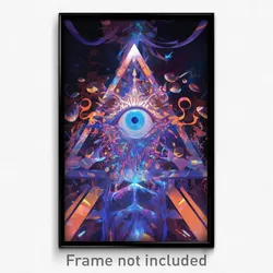 Art Poster - Adorable Pyramid (Psychedelic Trippy Weird 11x17 Print)