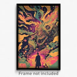 Icelandic Movie Poster - Bustling Storm (Iceland Retro Film Art Print)