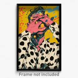 Icelandic Movie Poster - Man Feeling Shame, Baggy Polka Dot (Iceland Art Print)