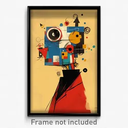 Art Poster - Man Feeling Curiosity Wearing Precious Multi Strapped (Print)