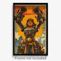 Mexican Movie Poster - Woman Feeling Thankful, Outgoing Power Armor (Art Print)