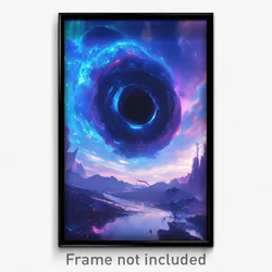 Movie Art Poster - Adorable Black Hole (Psychedelic Retro Weird Film Print)