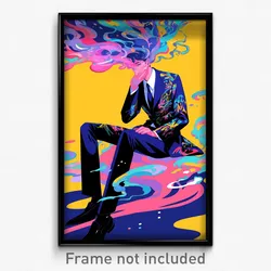 Art Poster - Boy Feeling Dumbstruck Wearing French Kittysuit (Art Print)