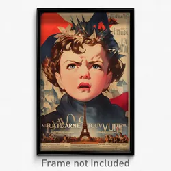 French Movie Poster - Boy Feeling Offended, Remarkable Dress (France Art Print)