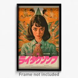 Indonesian Movie Poster - Girl Feeling Suspense, Outgoing Pink Necktie (Print)